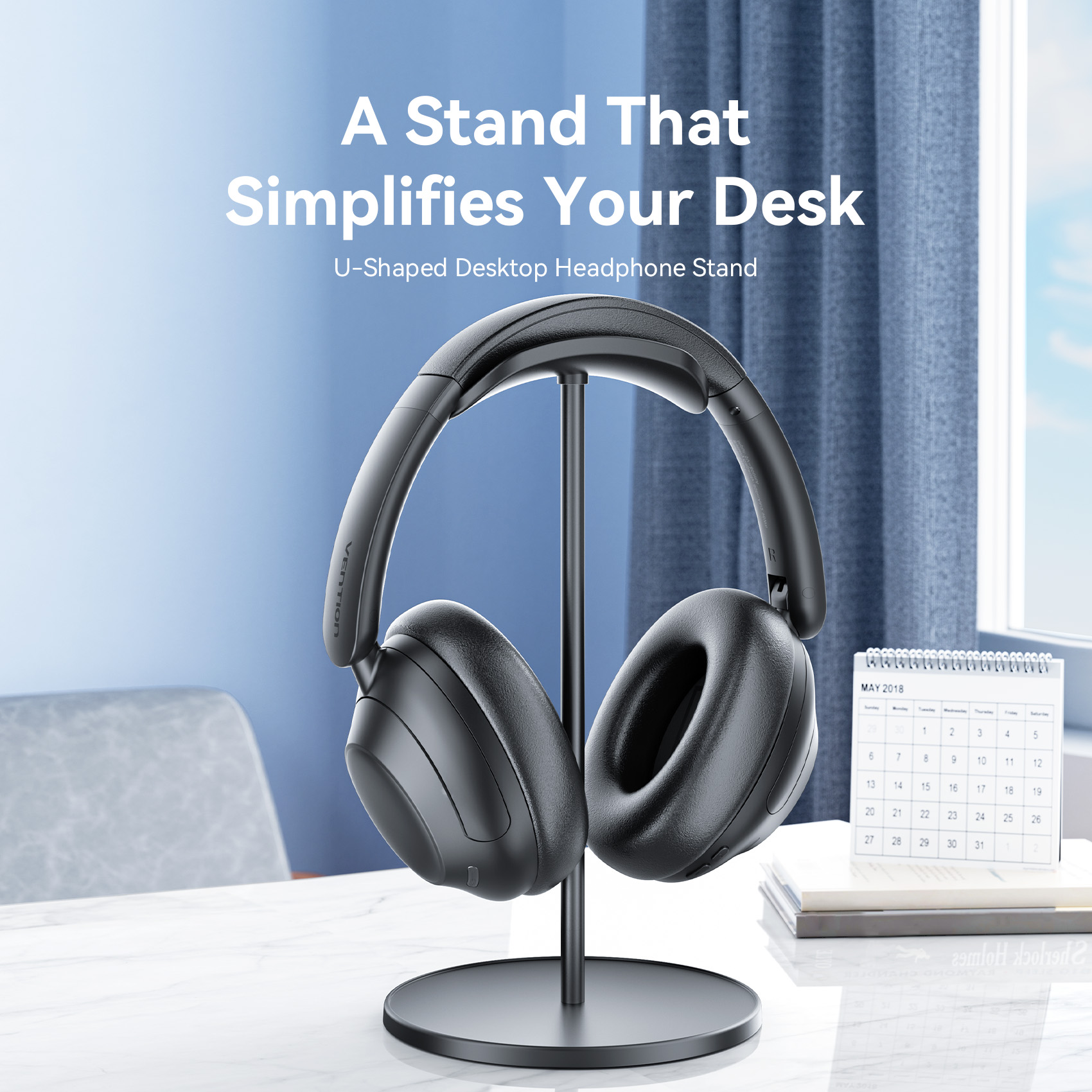 Vention AUDIO Headphone Stand Premium ABS + Rubber-Coated Metal KSOB0
