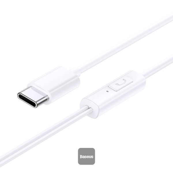 Baseus  Earphones Wired Type C Encok CZ11 White