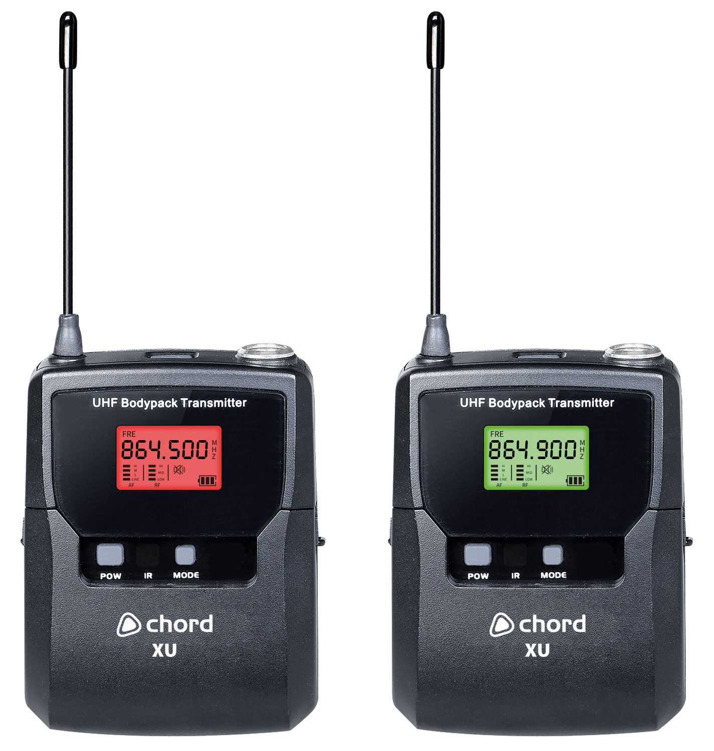 Chord XU2-B Wireless UHF System 2x Beltpacks 171.015UK