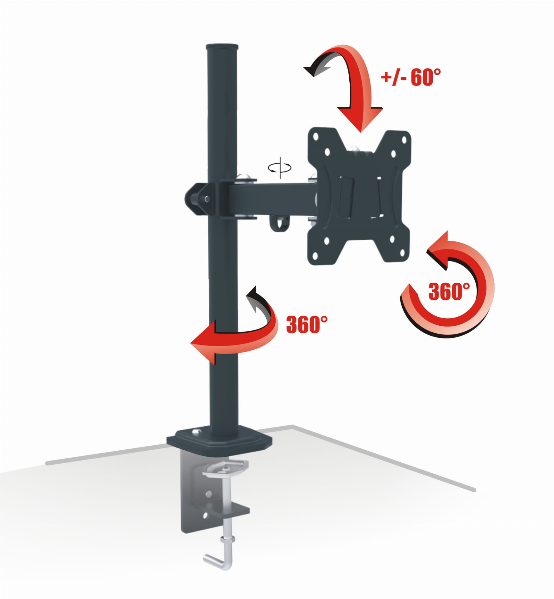 Opticum PIXEL SINGLE Desk Monitor Mount Single Arm