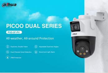 Dahua IP 5.0MP Wifi PT Dome Dual Illumination Dual Lens P5D-5F-PV