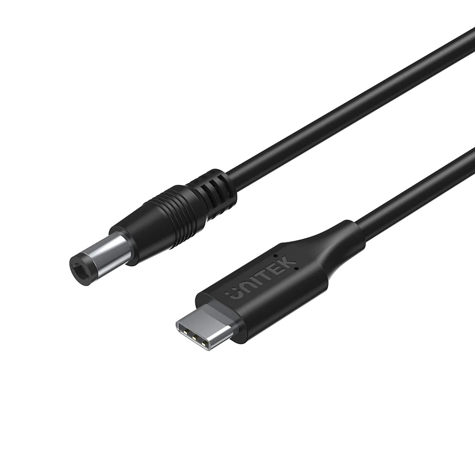 Unitek UCL USB-C to DC Cable 1.8m 65W for Toshiba-Asus 5.5x2.5mm C14116BK