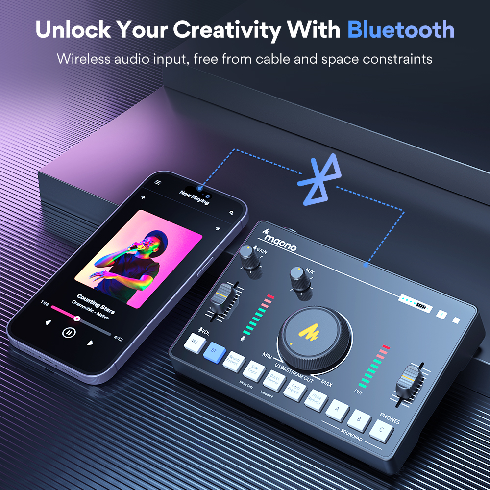 Maono AMC2 NEO Streaming Audio Mixer Console