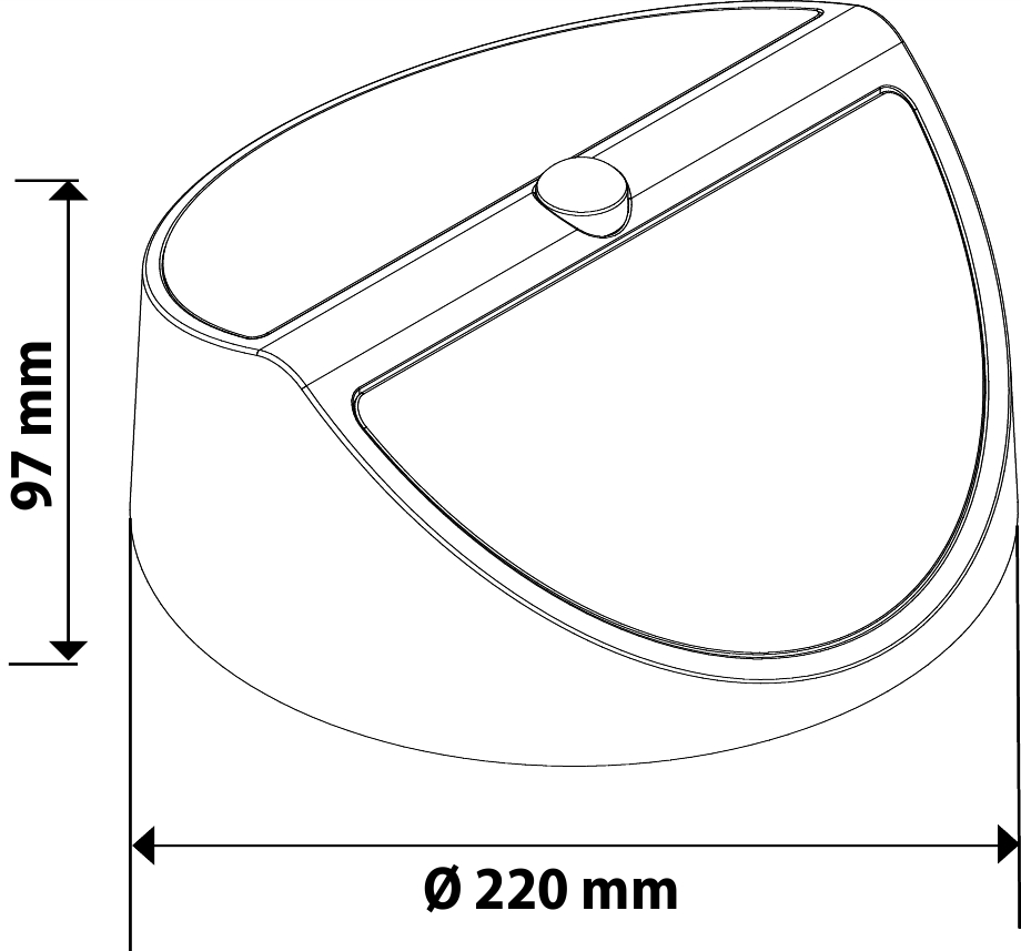 GBC ON LED Solar Outdoor Wall Light WINKY Natural White