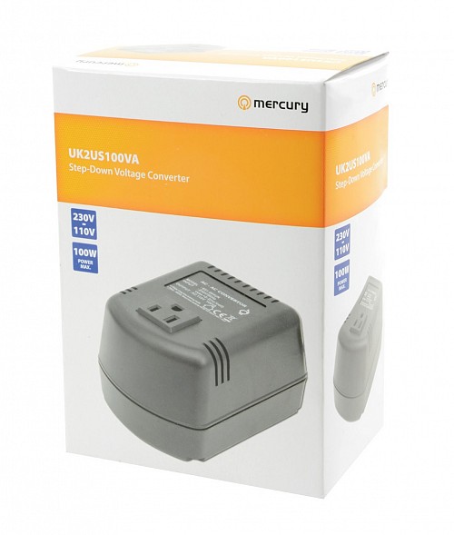 Mercury UK2US100VA Voltage Converter 230V-110V 651.004UK