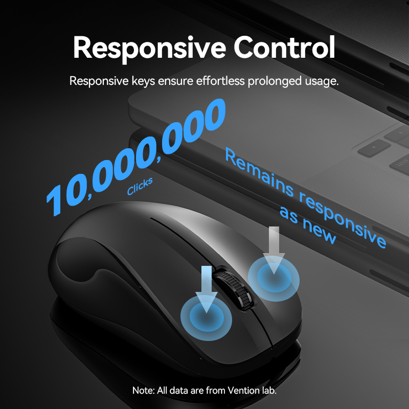 Vention Keyboard and Mouse Combo Wireless Silent Slim Full Size KTZB0-EN