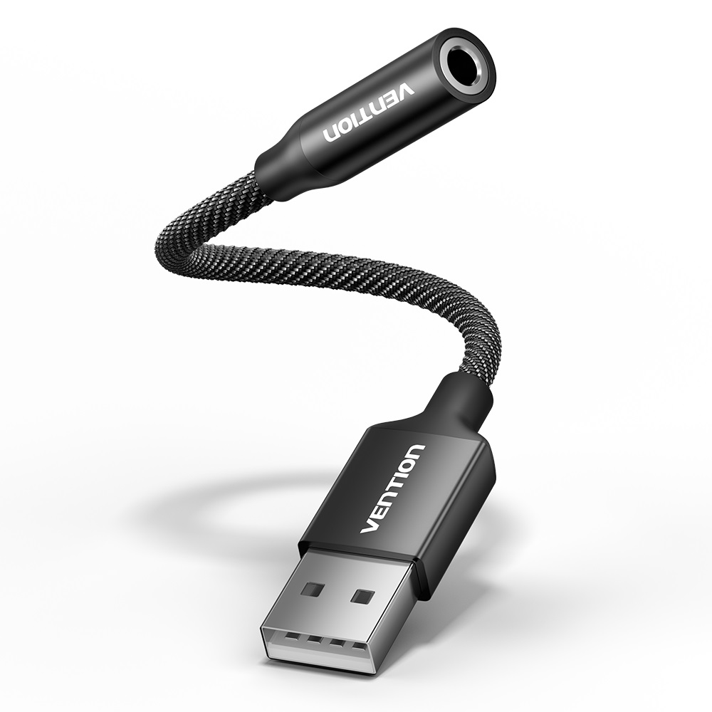 Vention AUDIO CONVERTER USB-A to 1x3.5mm 1.0m Cable Braided CVEBF