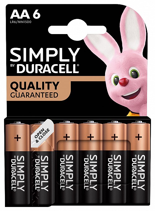 Duracell Simply Alkaline AA 6pcs 656.952UK