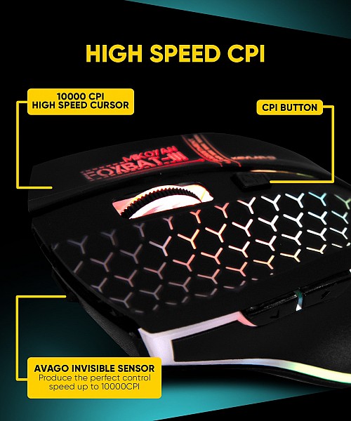 Armaggeddon Foxbat 3 Kevlar13 Pro-Gaming Wireless Rechargeable Mouse
