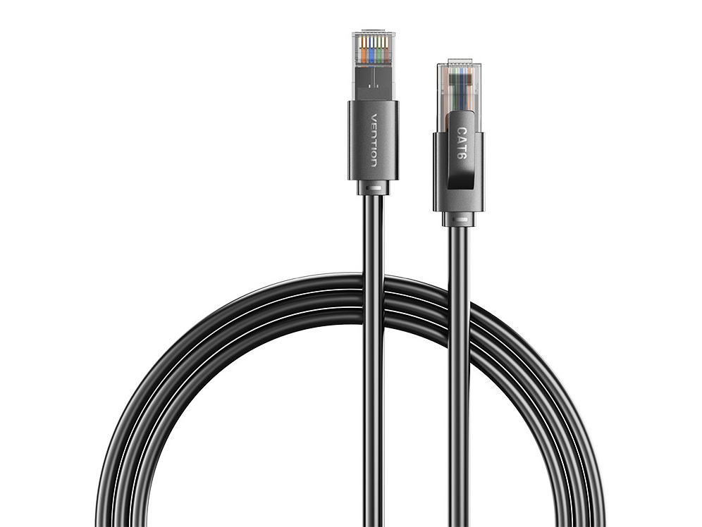 Vention NETWORK Cable CAT6 UTP 1.0m Black IBRBF