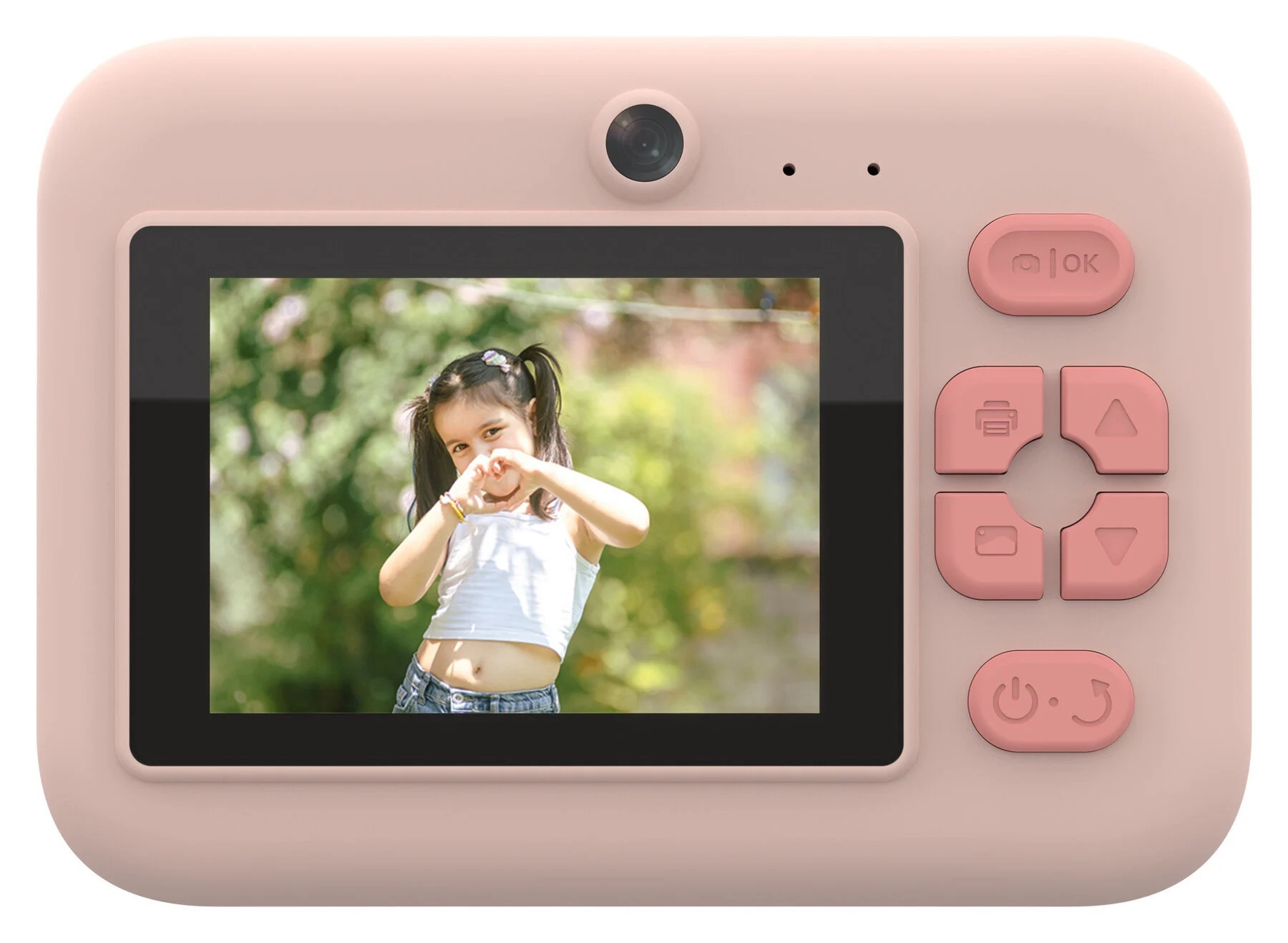 Denver KIDS Photo Digital Instant Camera 48MP Thermal Print & BT Print KPC-1374BTRO Rose