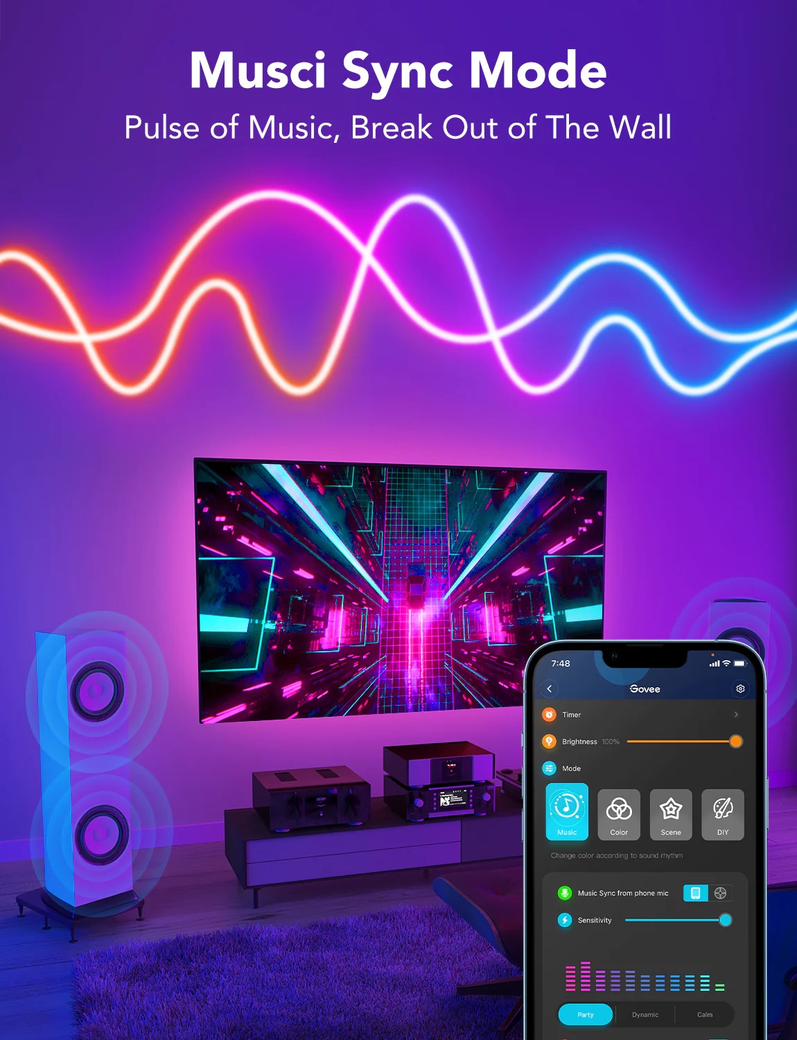 Govee Neon LED Strip Light 5m H61A2