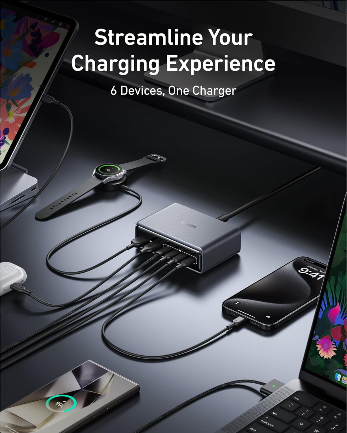 Anker Mobile Charger Desktop 200W PRIME A2683 Black