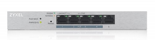 Zyxel 5-Port Gigabit PoE Managed Switch, 4 x PoE GS1200-5HPV2