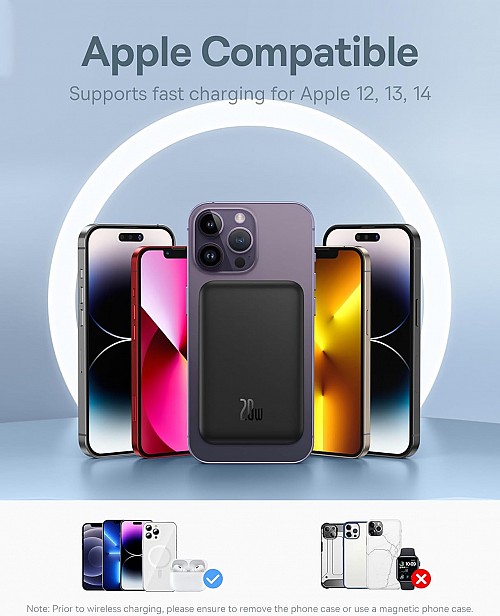 Baseus Powerbank 20W 5000mAh Magnetic Wireless Black