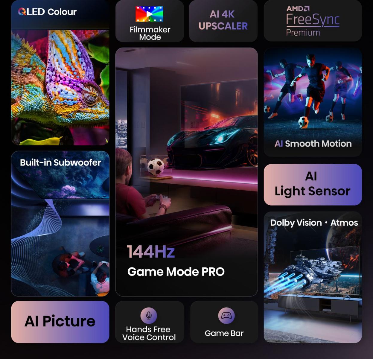 Hisense 100E7Q PRO 100'' 4K Smart QLED 120hz TV
