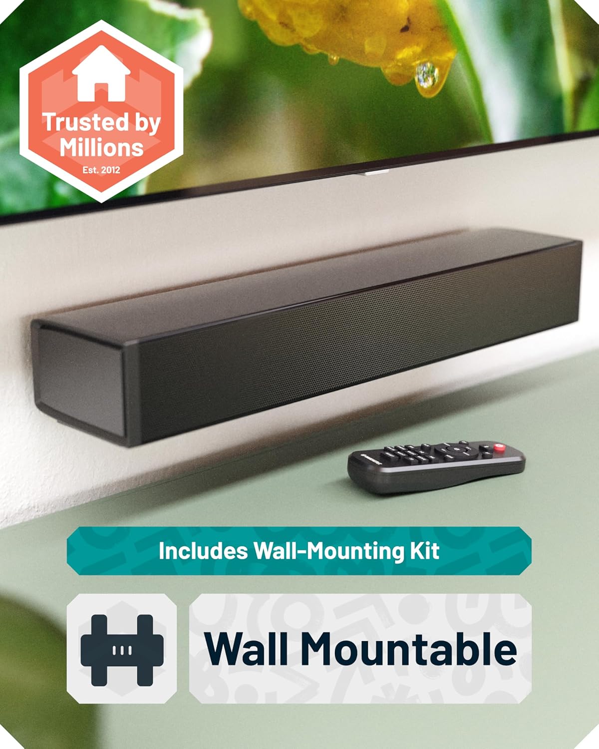 Majority Oakcastle SB40 Soundbar 60W BT-HDMI & Remote Control