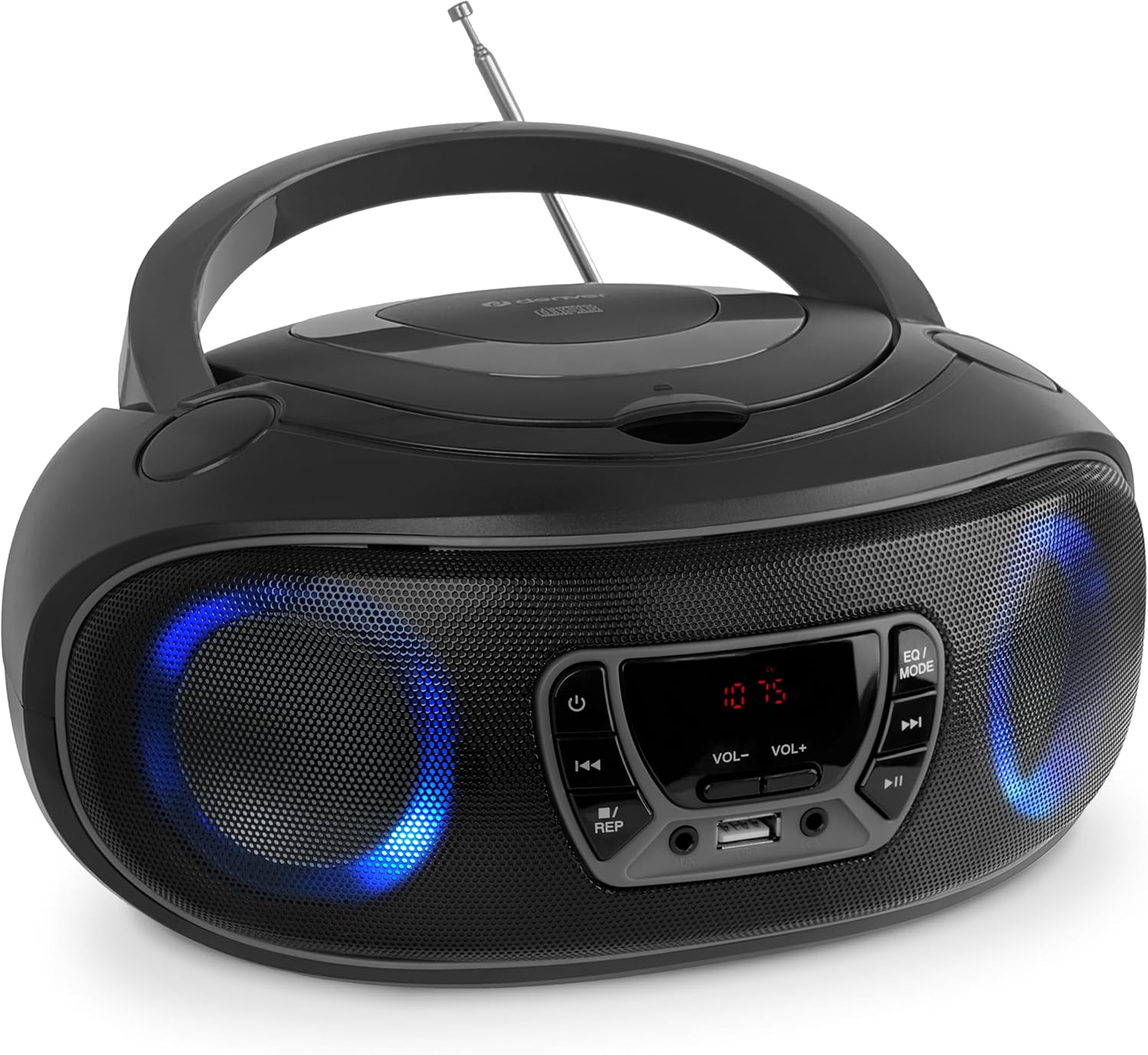 Denver Boombox  CD FM BT USB TCL-212BTGR Grey
