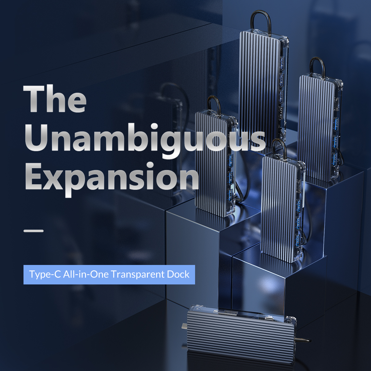 Orico USB-C Hub USB3.0 3Port HDMI/SD/PD WB-6TS