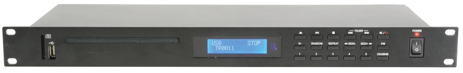 Adastra AD-400 CD Player with USB/SD/FM Remote Control 1U 952.982UK