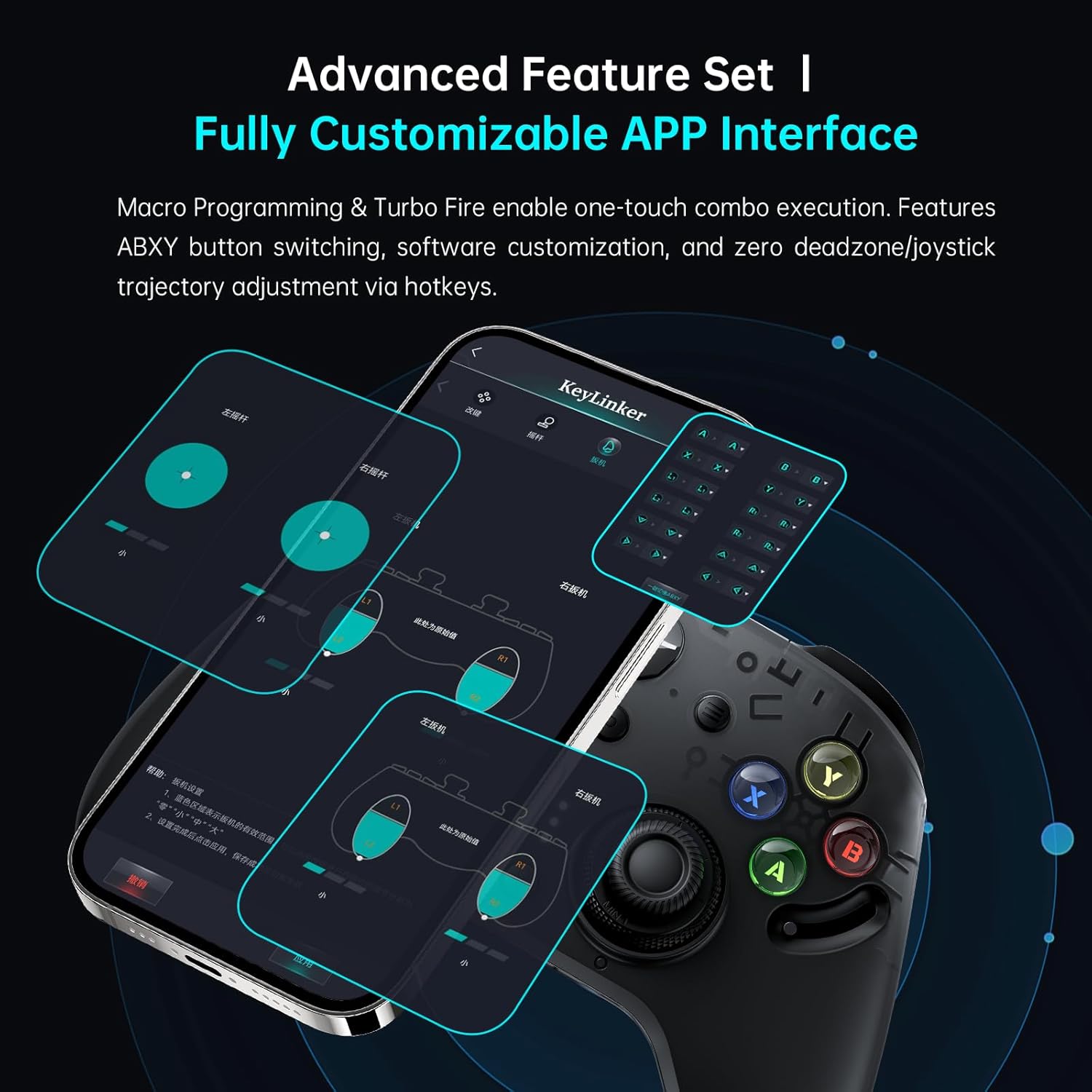 Thunderobot PC Gamepad Wireless G80 ThunderSwap ,Dual TMR Triggers, Optical Buttons, 1000Hz Polling Rate, RGB Backlight
