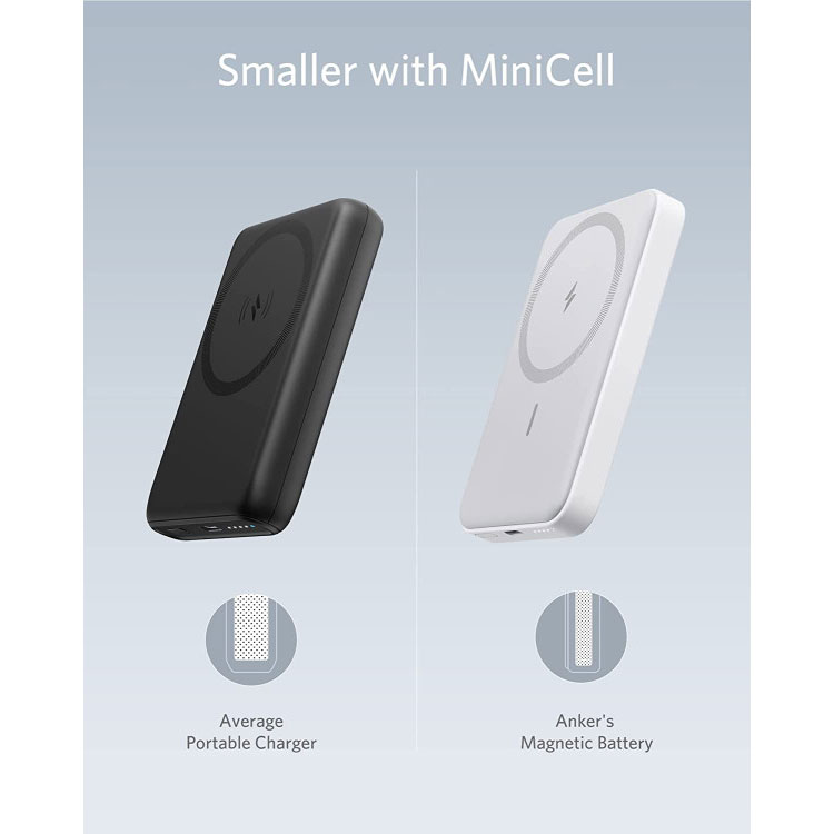 Anker PowerCore Mag-Go 5K Magnetic Powerbank with Stand White