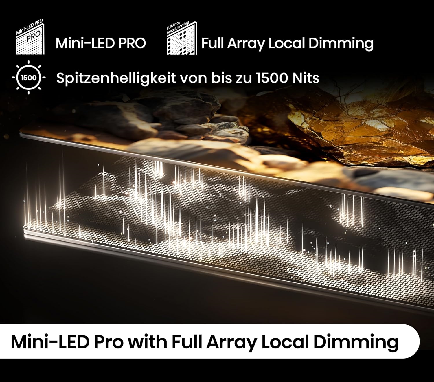 Hisense 75U7NQ 75'' 4K Smart QLED MINI LED 120hz TV