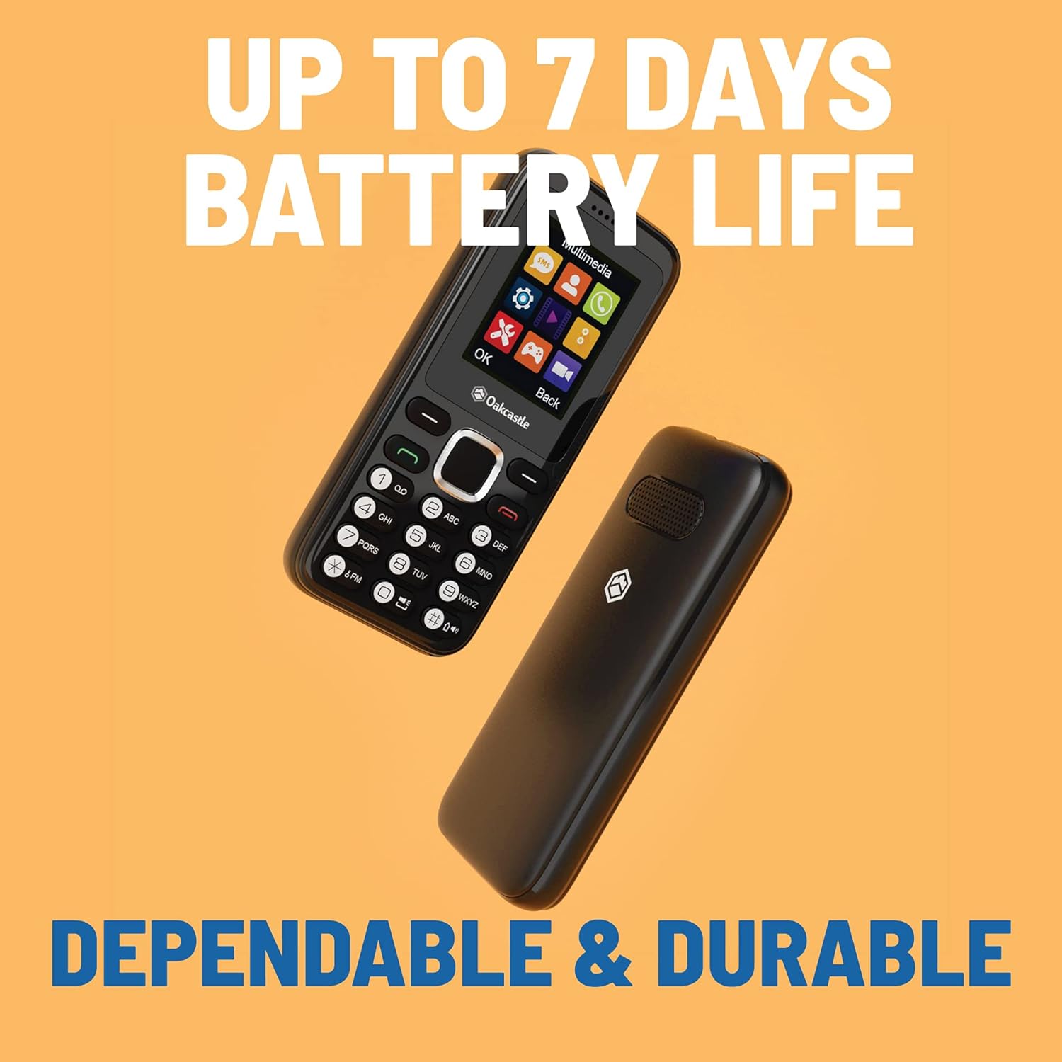 Majority Oakcastle F100 Mobile Feature Phone Basic 2G/BT/FM/Torch