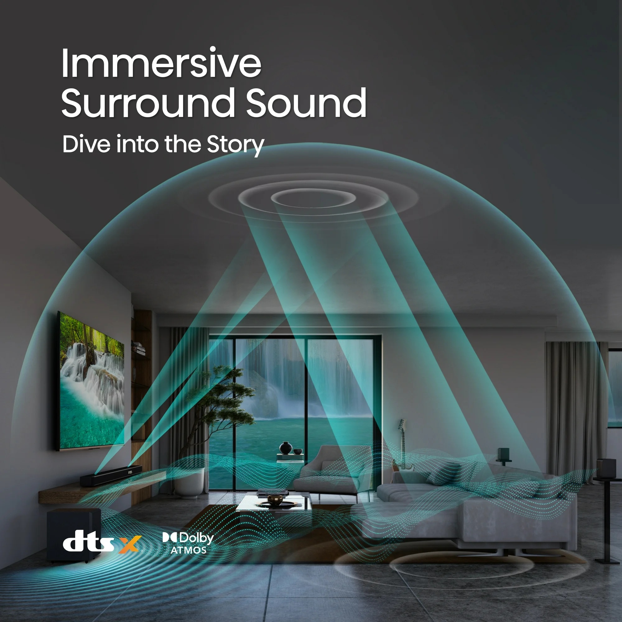 Hisense Soundbar AX3120G 3.1.2 CH 360W BT/USB/Optical DOLBY ATMOS