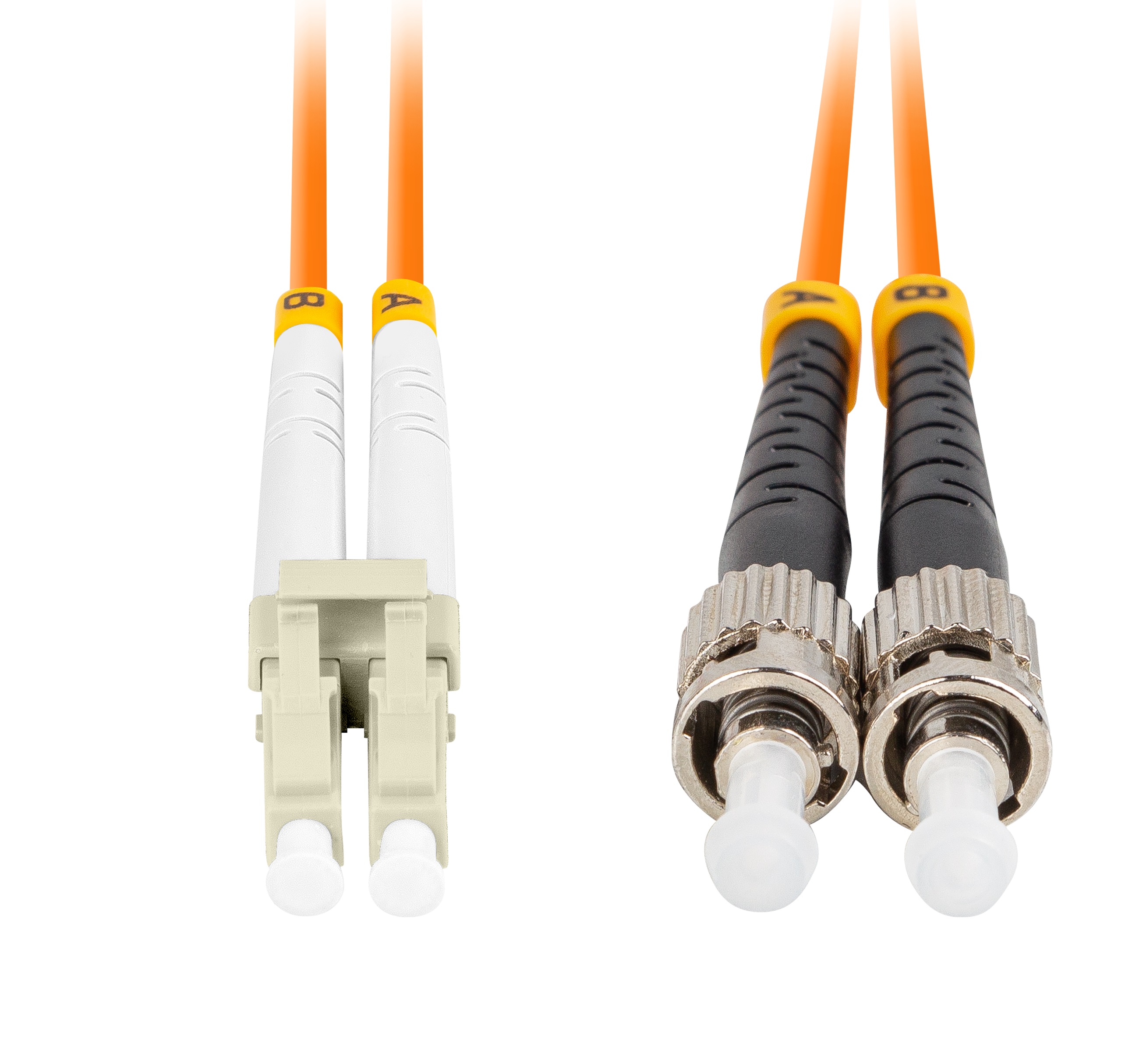 Lanberg Fiber Patch Cord ST/UPC-LC/UPC MM 50/125 Duplex OM2 LSZH 1.0m