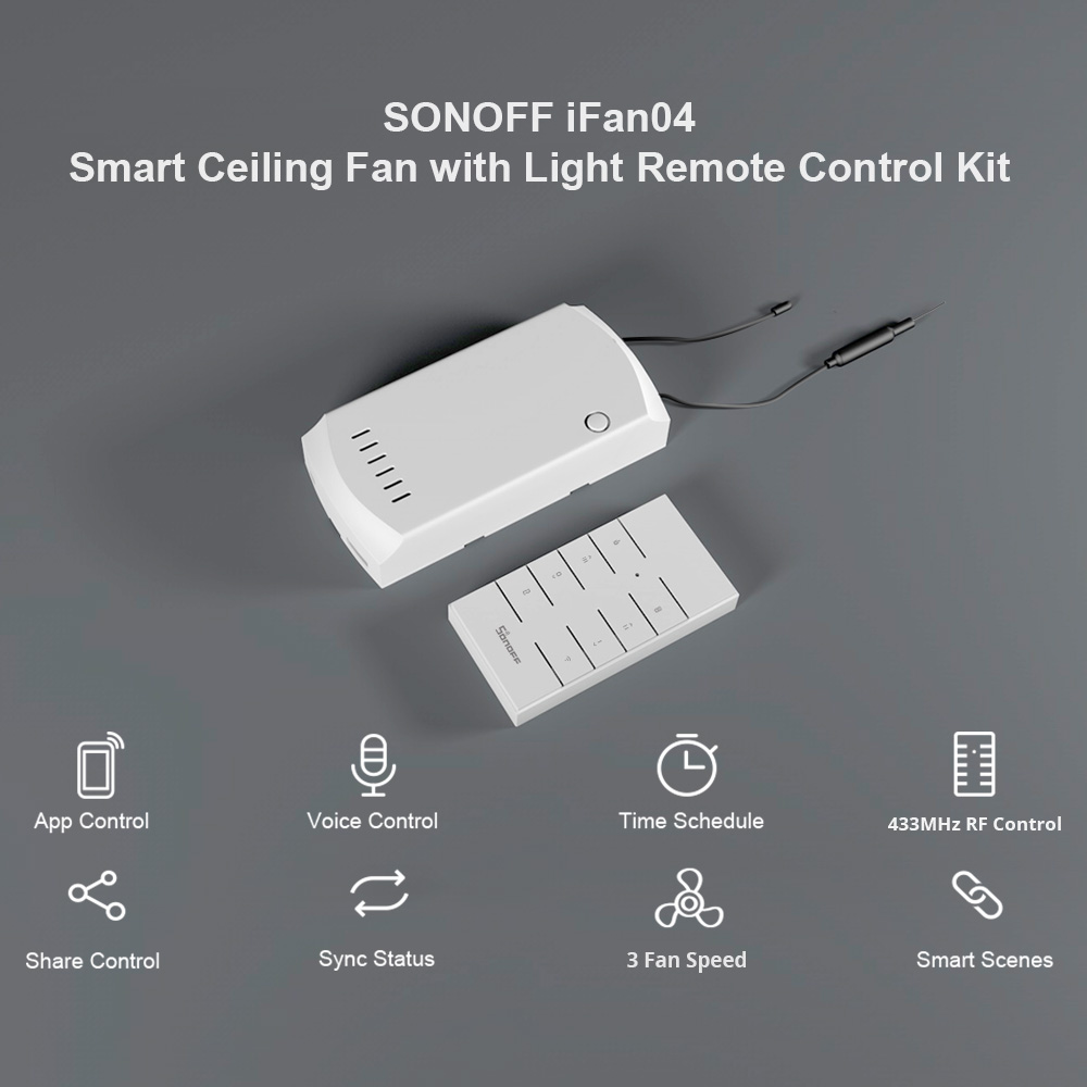 Sonoff WiFi Smart Ceiling Fan-Light Controller IFAN04 3A