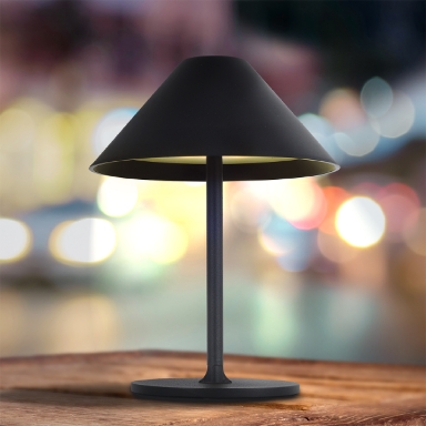 KELU MINI LIBERTY USB-C Rechargeable IP54 Aluminium Table Lamp 240LM 4000mAh Black