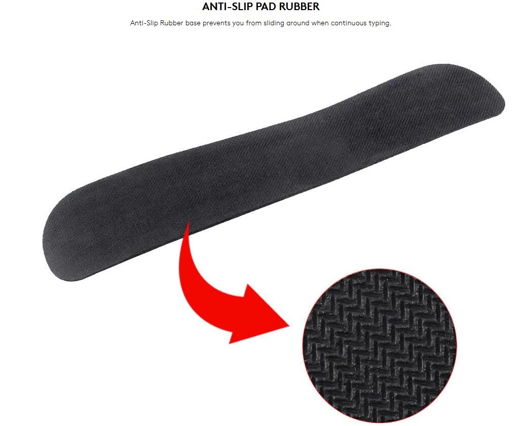 Genius G-WP100 Universal Ergonomic AntiSlip Keyboard Palm Rest with Memory Foam