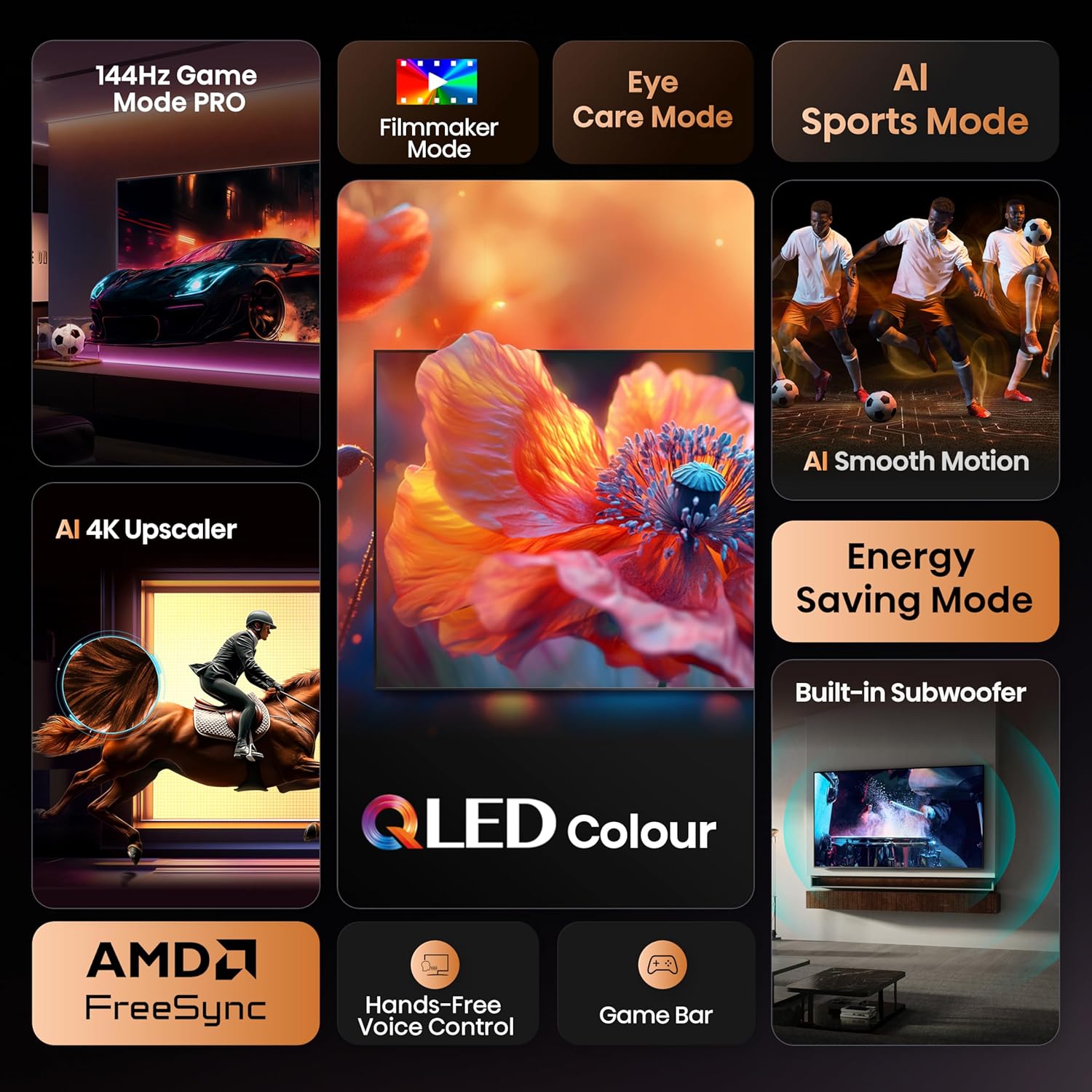 Hisense 98E7Q 98'' 4K Smart QLED  TV