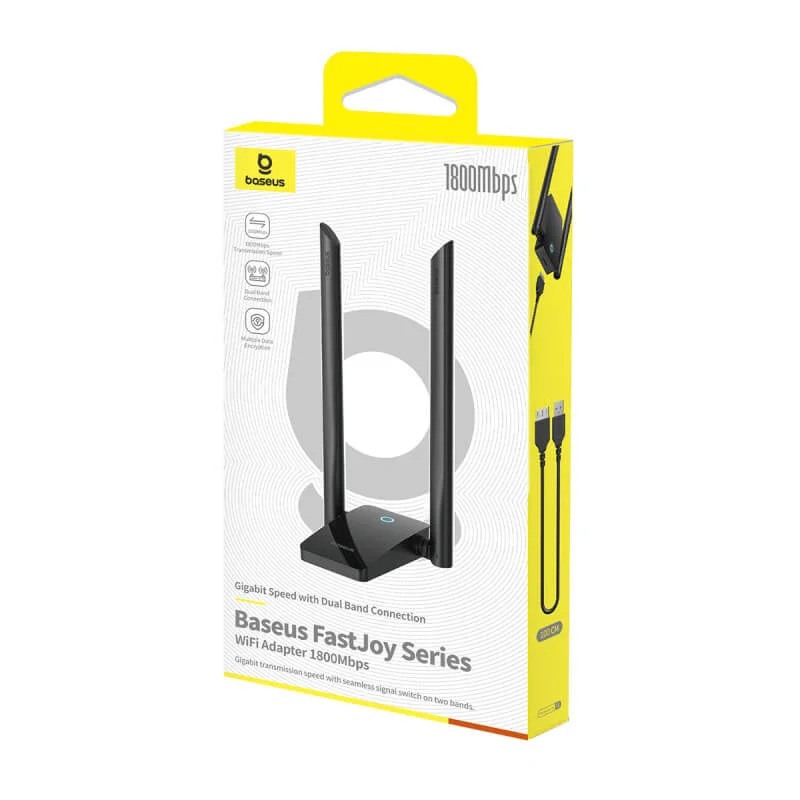 Baseus IT WiFi Adapter 1800Mbps External Antenna FastJoy
