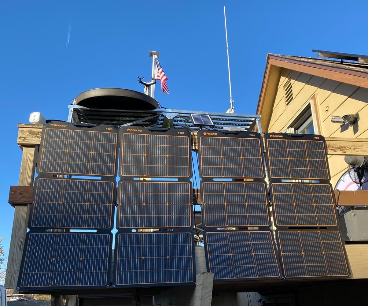 FlexSolar 120W Universal Portable & Foldable IP68 Solar Panel