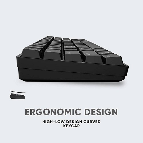 Armaggeddon MBA-61R Bluetooth Mechanical BLUE Keyboard White