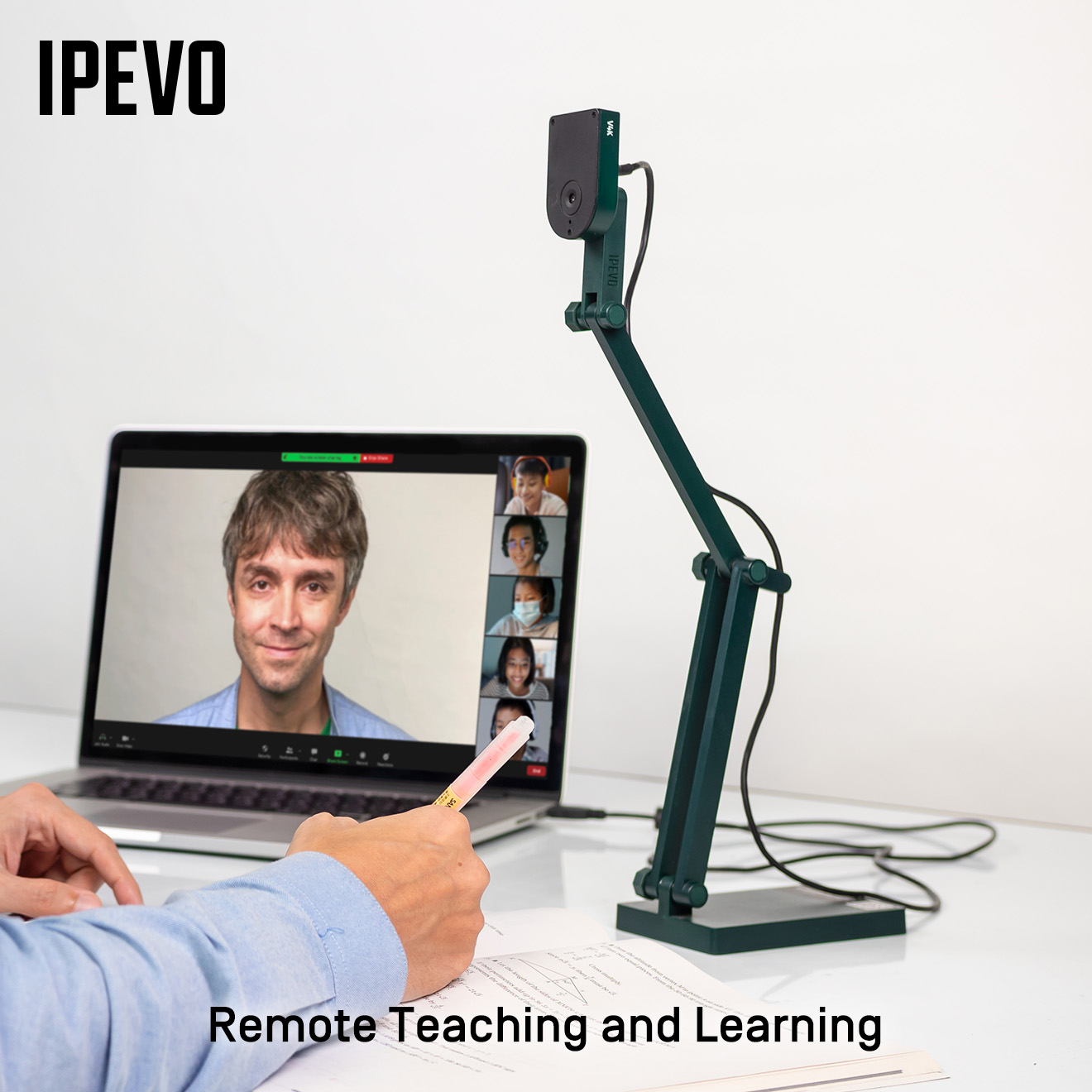IPEVO V4K Ultra HD 8MP USB Document Camera Visualiser