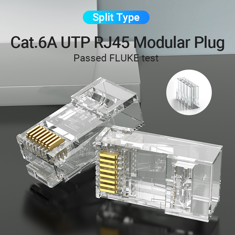 Vention NETWORK Connectors CAT6A UTP Modular Plug IDGR0-10 (10 Pack)