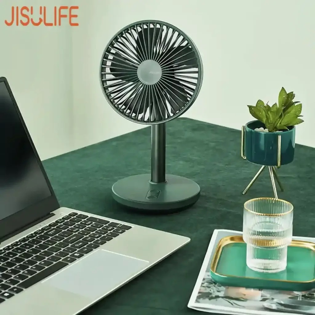 Jisulife Extendable Rotating Desktop Fan FA13P Green