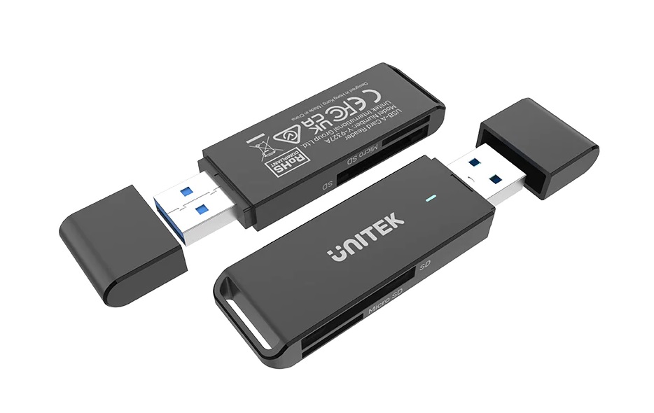 Unitek Y-9327A USB-A 3.0 to Micro SD/SD Card Reader