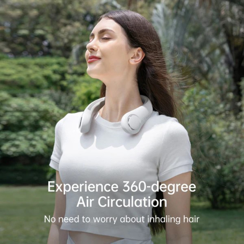 Jisulife Bladeless Turbine Neck Fan FNL04R Black