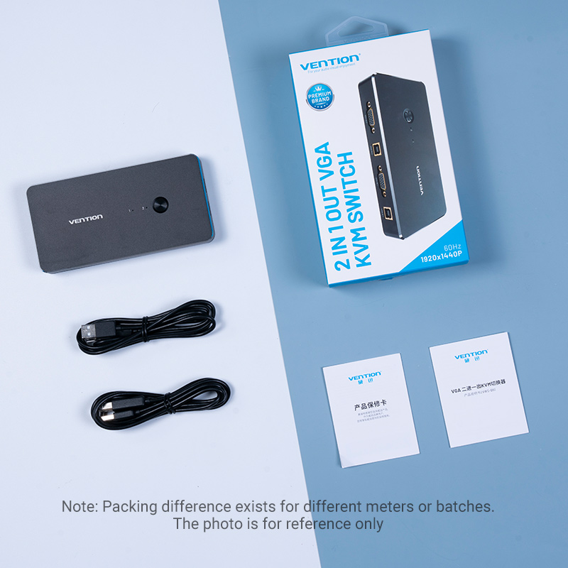 Vention KVM VGA Switch 2-Port 4K DBEB0