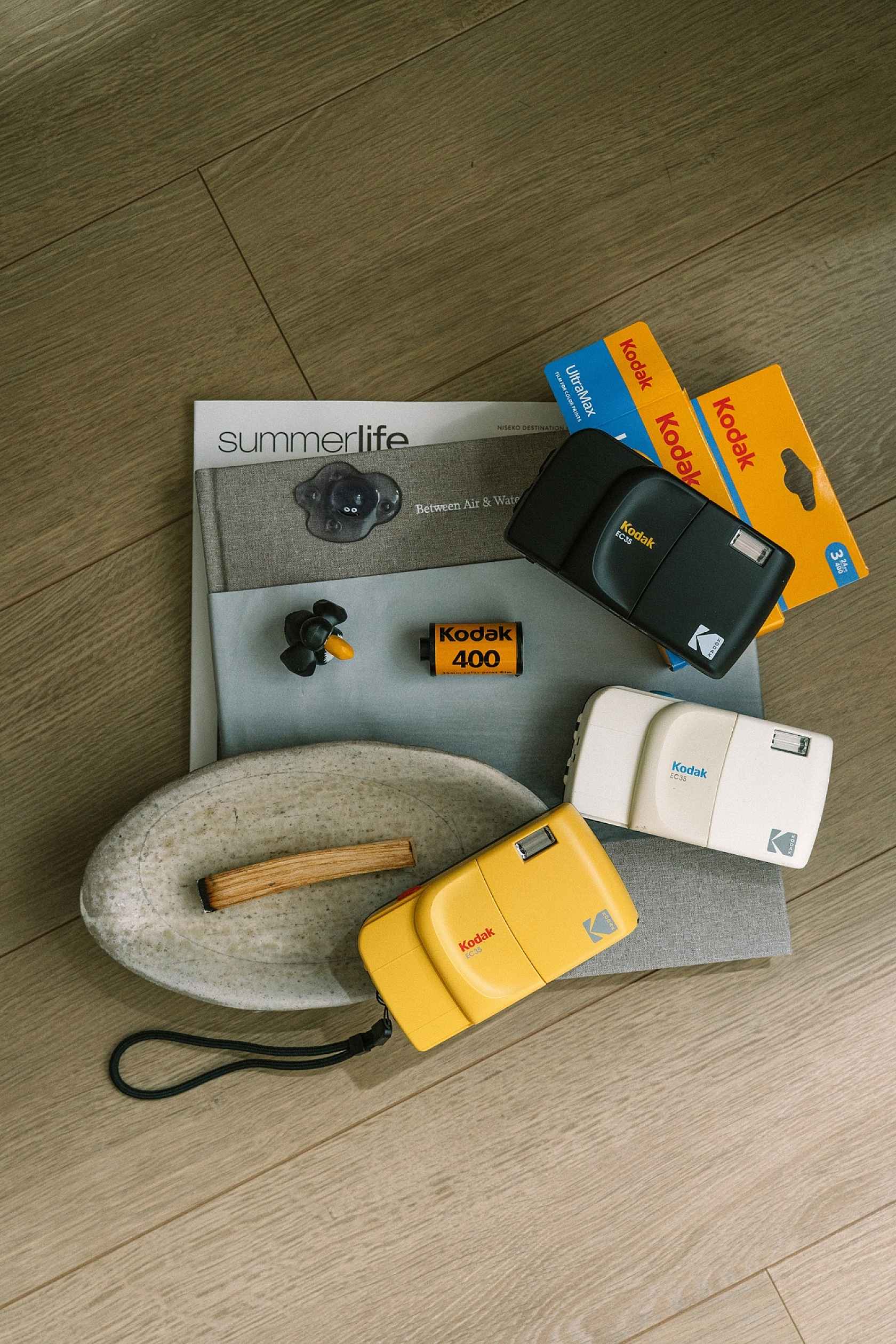 Kodak Camera Analogue Film EC35 Built-in Flash Butter Yellow