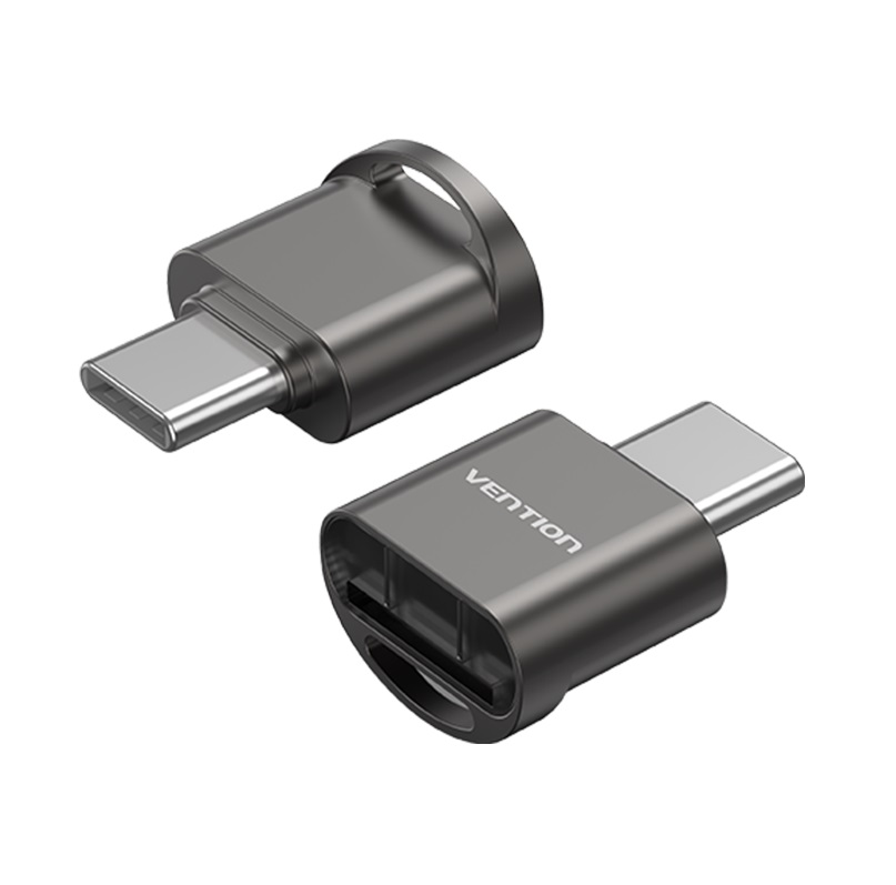 Vention CLMH0 Metal USB-C Card Reader for Micro SD Cards