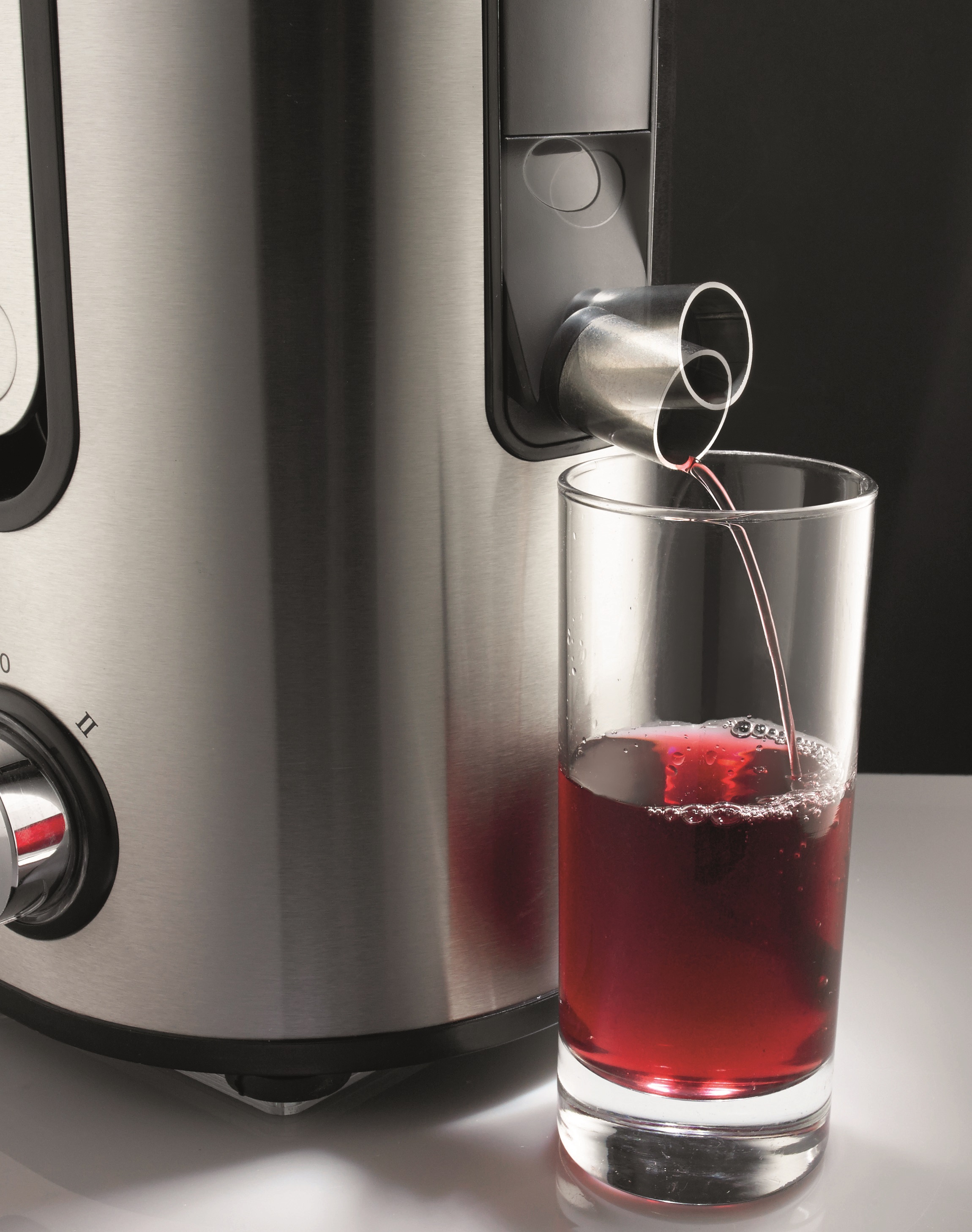 Gorenje Kitchen Juicer 900W 1.5L Pulp Container XXL Tube JC900E Inox/Black