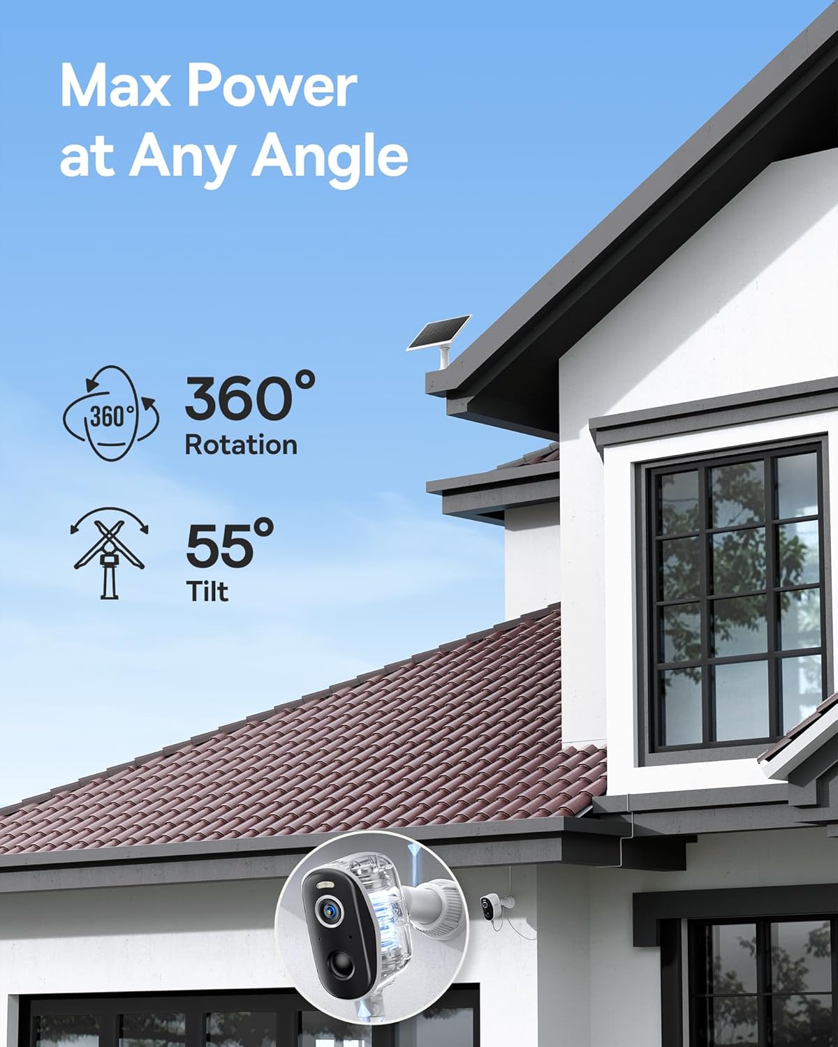 Baseus Security A1 Solar Panel White