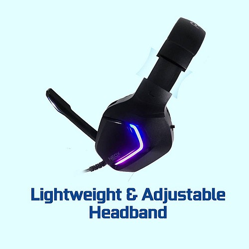 Alcatroz NEOX HP500 2.1 RGB Gaming Headset Black Blue
