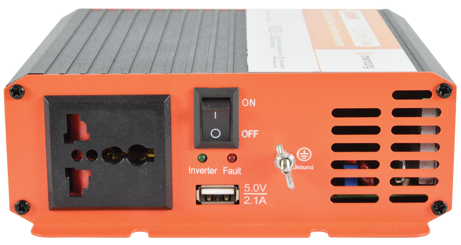 Mercury 12VDC 300W Pure Sine Wave Inverter+USB 652.100UK