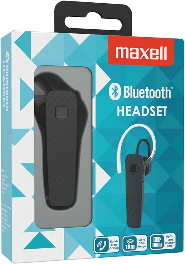 Maxell 303776.00.CN Bluetooth V3.0 In-Ear Headphones Black